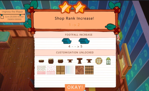 Amber Isle Shop rank increased