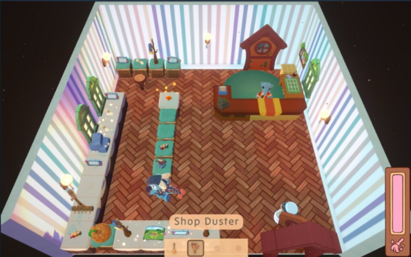 Amber Isle Customise the shop with different wallpaper, flooring and more.