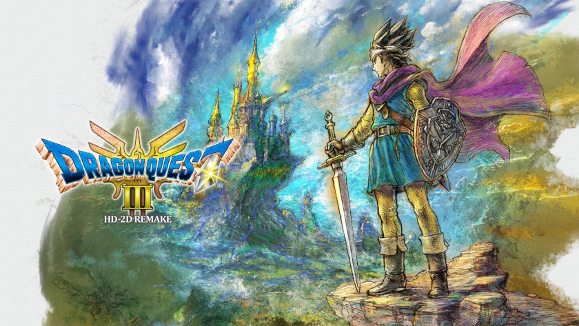 Games to Binge Dragon quest III logo and key art.