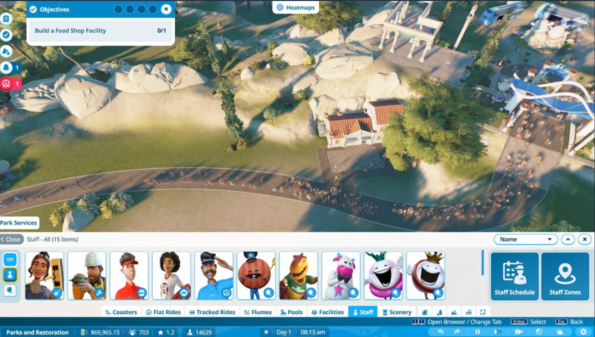 Planet Coaster 2 Don't forget to hire staff