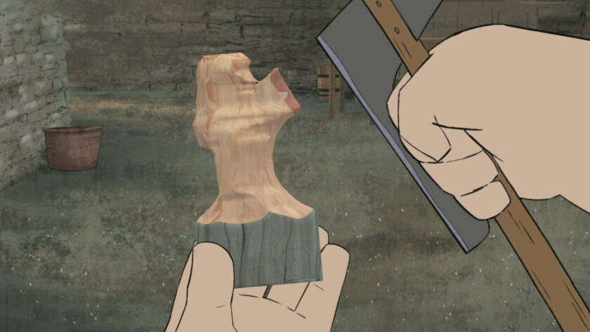 Pine: A Story of Loss carving