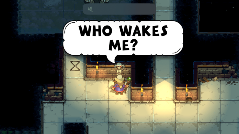 Dungeons of Dreadrock 2 talking to NPC