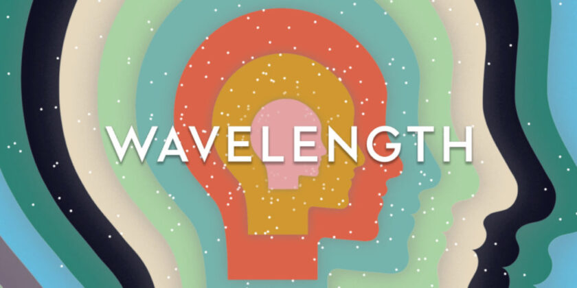 An image featuring the logo for a party game called Wavelength.