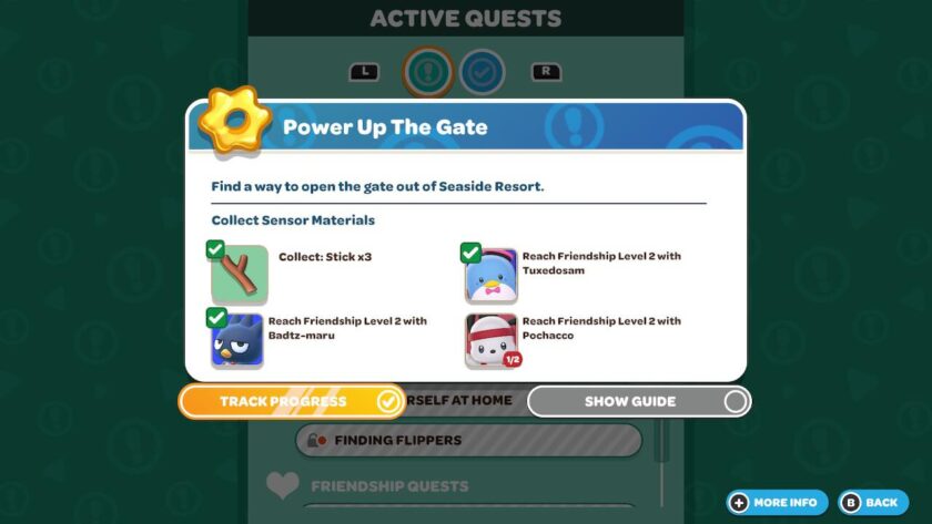 Individual quest menu, detailing the name and requirements to complete the quest. Published on: LadiesGamers