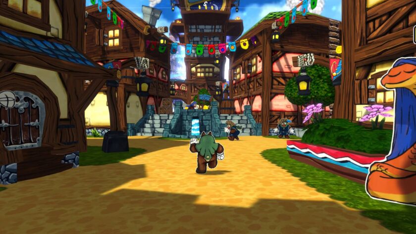 Ruffy and the Riverside exploring the town