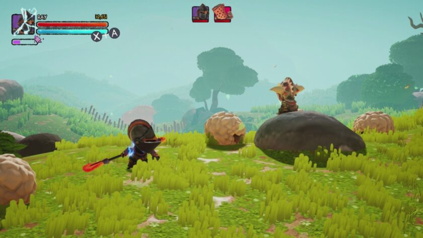 Big Helmet Heroes exploring the world