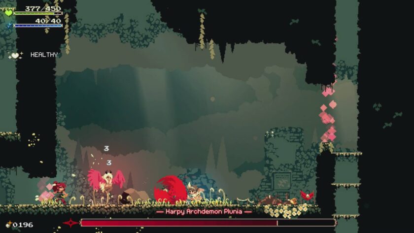 Momodora: Moonlit Farewell boss fight