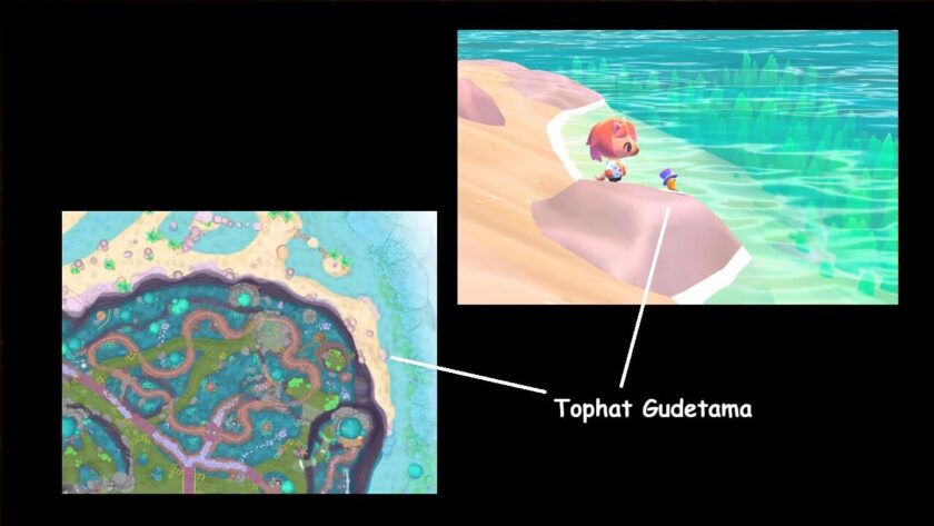Photomontage of the map and Tophat Gudetama. Published on LadiesGamers
