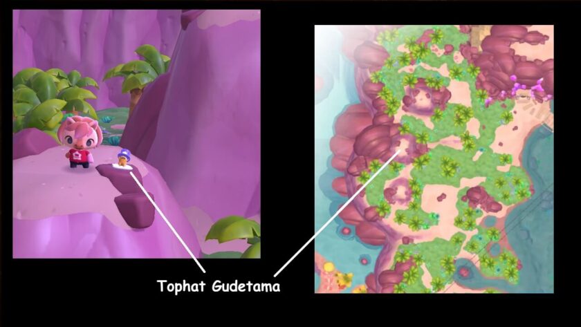 Photomontage of the map and Tophat Gudetama. Published on LadiesGamers