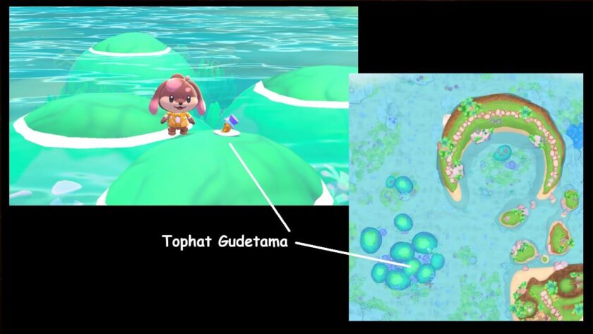 Photomontage of the map and Tophat Gudetama. Published on LadiesGamers