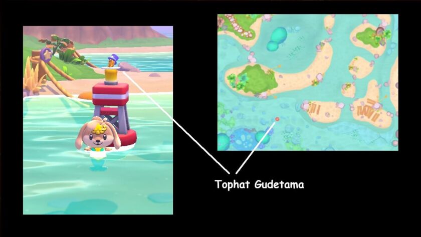 Photomontage of the map and Tophat Gudetama. Published on LadiesGamers