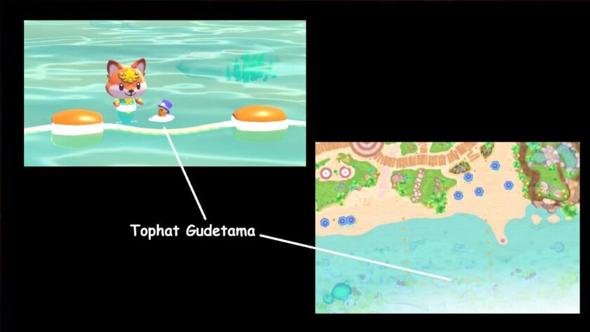 Photomontage of the map and Tophat Gudetama. Published on LadiesGamers