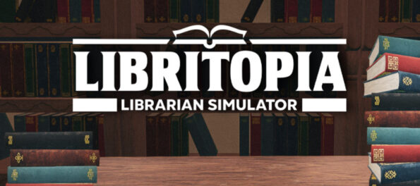 LIBRITOPIA: Librarian Simulator logo and key art