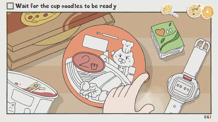 A bowl of ramen in While Waiting.