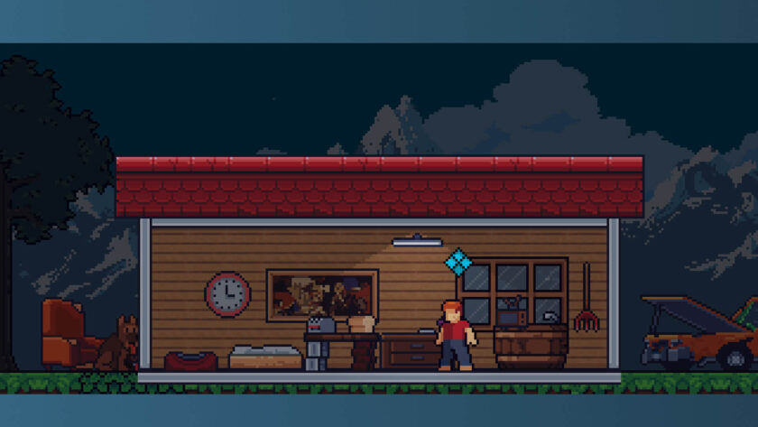 a small room with a desk and windows