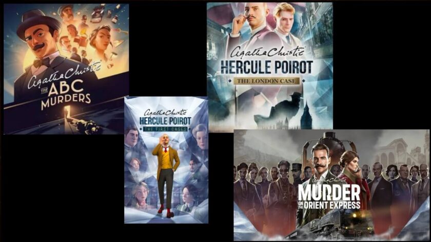 Photomontage of four of the Agatha Christie games. Published on LadiesGamers