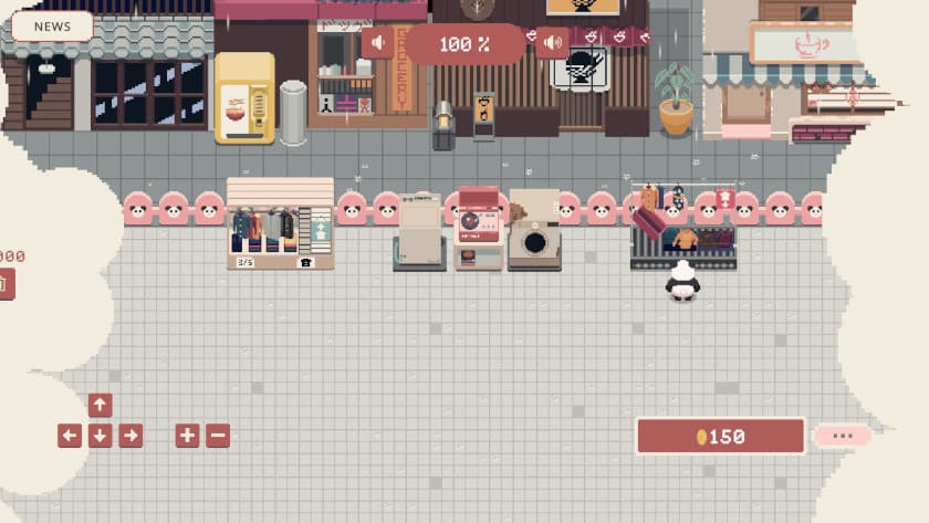 A starter setup in Bao Bao's Cozy Laundromat.