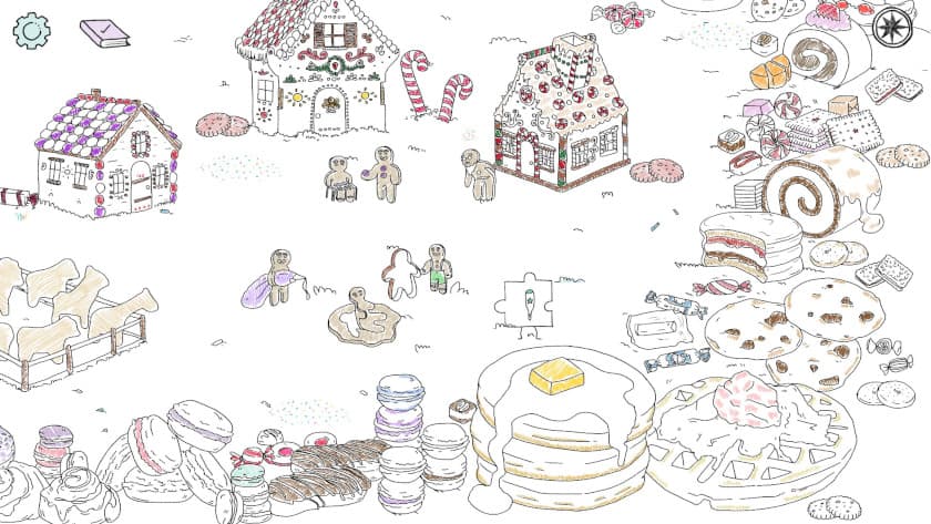 A gingerbread house village in Bubumbu.