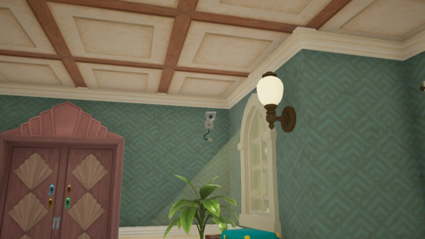 The surveillance camera in the entrance hall. Published on LadiesGamers