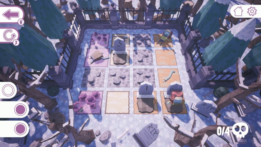 This Winter level in Mycelium Heaven is a smaller level with immovable stones introduced.