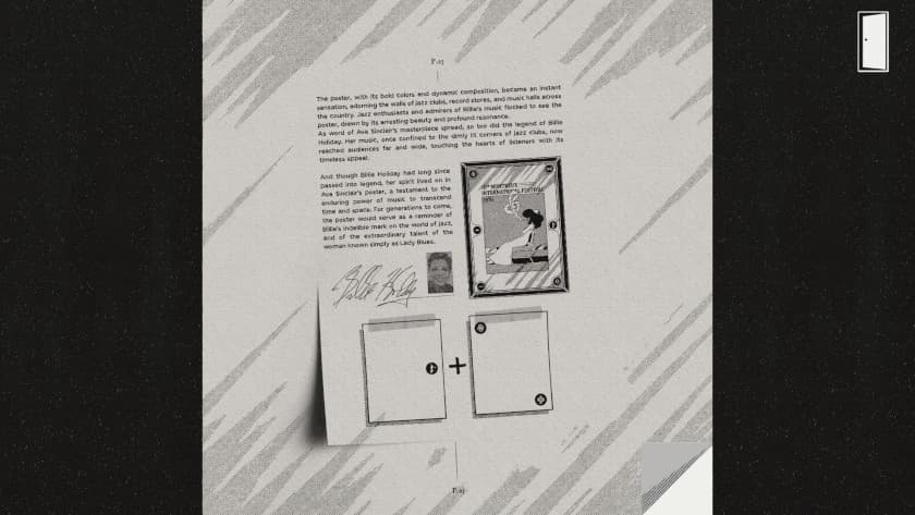 A page of a magazine that is part of a puzzle in YOUR HOUSE.