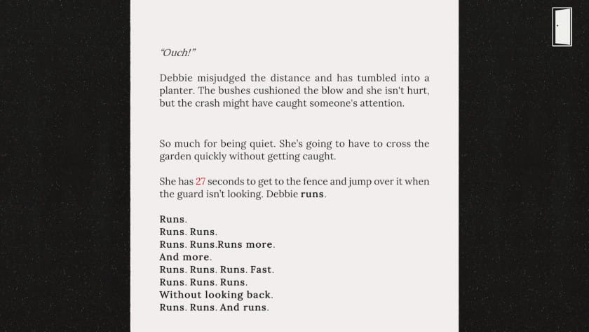 The running puzzle text in YOUR HOUSE.