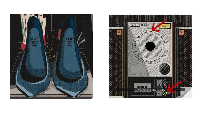 The solution to the shoe puzzle in YOUR HOUSE chapter 2.
