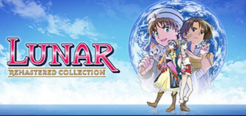 Promotional image for LUNAR Remastered Collection, showing the main characters. Published on LadiesGamers
