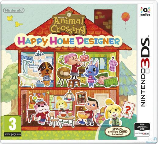 Box art for the video game Animal Crossing Happy Home Designer