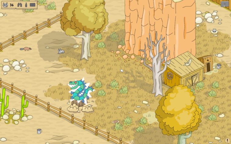 A blue trinket, part of the treasure on a wild west town background