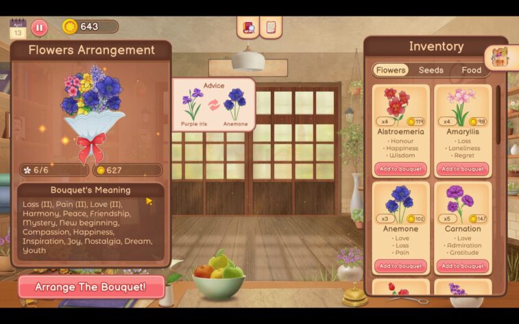 Creating a bouquet with a variety of flowers and their meanings 