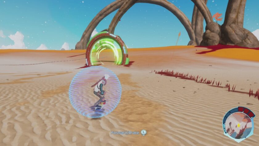 Star Overdrive exploring on the hover board