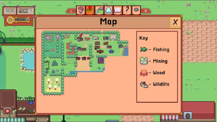 The player menu on the map tab. Published on LadiesGamers