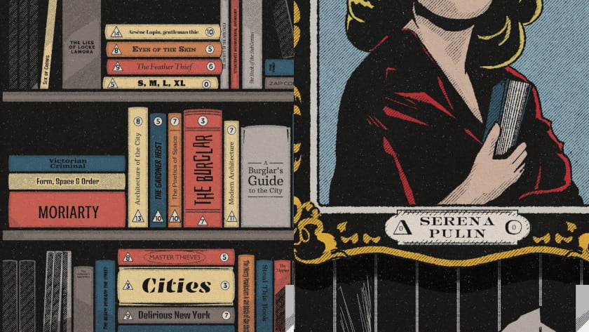 The solution to the books and portrait puzzle in Chapter 3 of YOUR HOUSE.