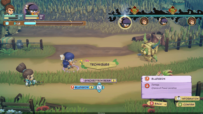 Combat in Maliki, featuring two party members versus an angry hay bale.