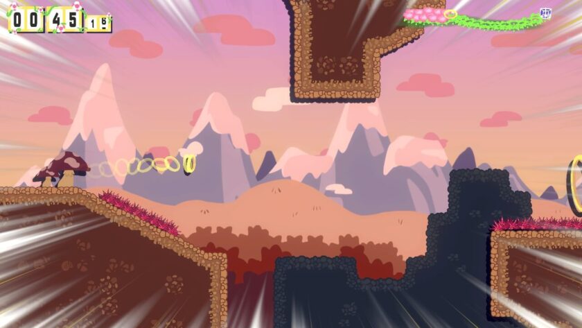 Aureole: Wings of Hope dashing through a level fast. Published on LadiesGamers