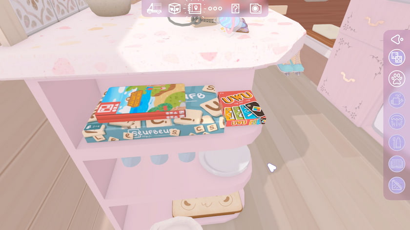 Board games and video games are on a shelf in Camper Van: Make It Home. Published on LadiesGamers