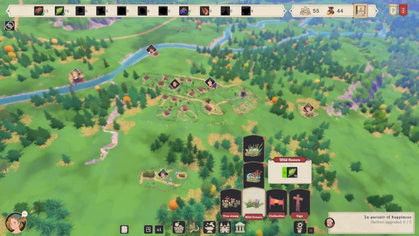 The very beginnings of a town in City Tales: Medieval Era. Published on LadiesGamers