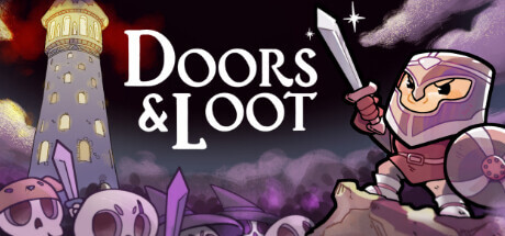 Promotional artwork for Doors & Loot. Dorian readies his sword. Published on LadiesGamers