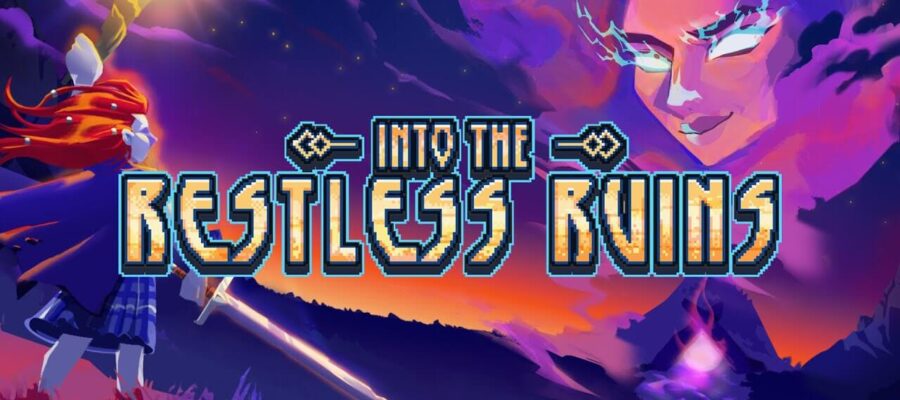 Into the Restless Ruins the hero stares ahead