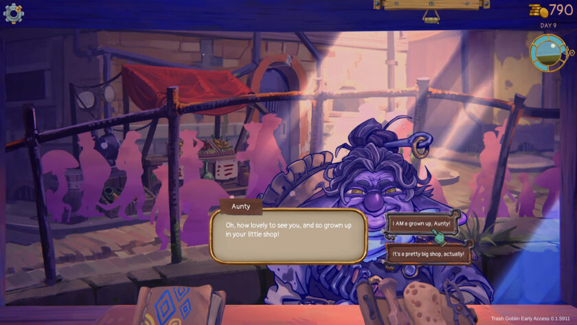 a purple dwarf customer. Published on LadiesGamers