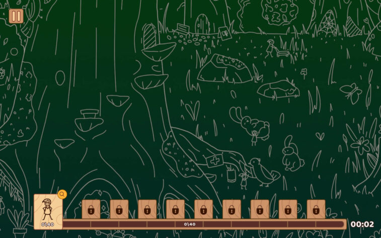 a detailed forest scene on a dark green background. Published on LadiesGamers