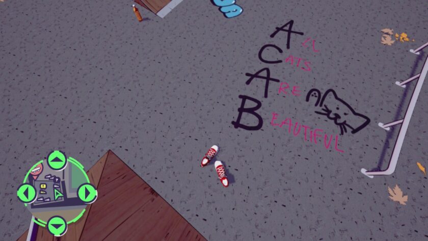 Bambas!writing in the skate park. Published on LadiesGamers