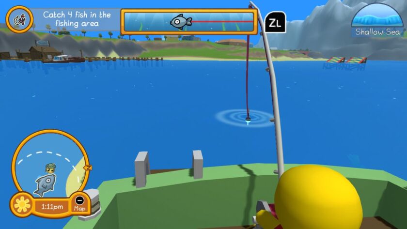 My Wobbly character on a boat with a fishing rod. Published on LadiesGamers