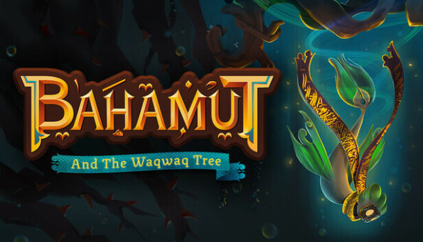 Promotional artwork for Bahamut and the Waqwaq tree, showing the main character taking a swim. Published on LadiesGamers