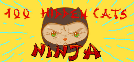 a ninja cat on a yellow background with the title.