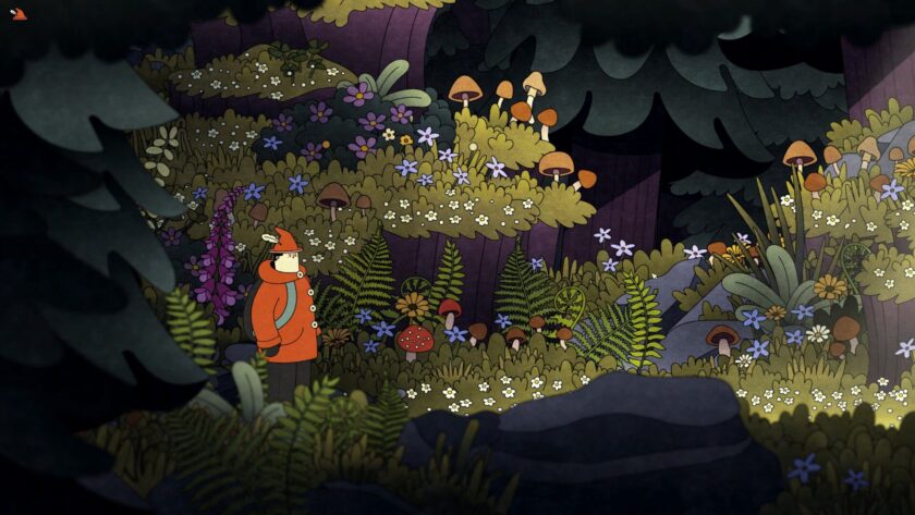 a man in red clothes in a forest full of flowers. Published on LadiesGamers