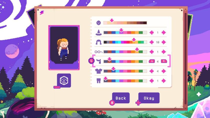 Customisation menu, with your character and all the different options. Published on LadiesGamers