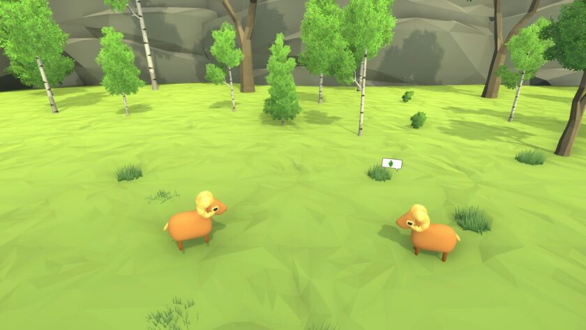 The Herd goats facing off. Published on LadiesGamers