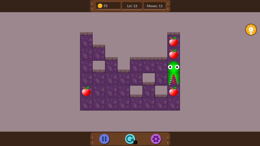 BederSNAKE puzzle screen. Published on LadiesGamers